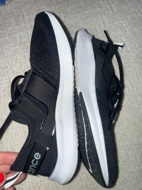 New Balance Black and White Women's Slip-On Sneakers